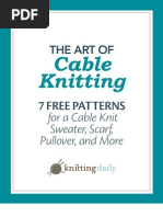 7 Free Cable Knitting Patterns