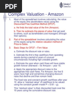 Complex Valuation - Amazon