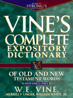 Vine's Complete Expository Dictionary of Old and New Testament Words: With Topical Index