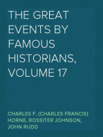 The Great Events by Famous Historians, Volume 17