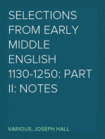 Selections from Early Middle English 1130-1250: Part II: Notes