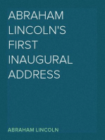 Abraham Lincoln's First Inaugural Address