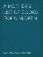 A Mother's List of Books for Children