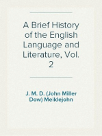 A Brief History of the English Language and Literature, Vol. 2