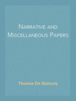 Narrative and Miscellaneous Papers