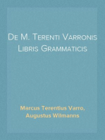 De M. Terenti Varronis Libris Grammaticis