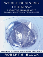 Whole Business Thinking - Executive Management (Wbt - Em) A Guide To Exceptional Business Performance