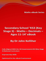 Secondary School ‘KS3 (Key Stage 3) - Maths – Decimals – Ages 11-14’ eBook