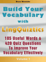 Build Your Vocabulary - The Vocabulary Builder with 105 Useful Words & 420 Quiz Questions