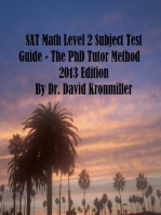 SAT Math Level 2 Subject Test Guide – The PhD Tutor Method 2013 Edition Part One