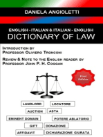 English - Italian & Italian - English Dictionary of Law