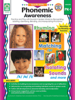 Phonemic Awareness, Grades PK - 1: Activity Pages and Easy-to-Play Learning Games for Introducing and Practicing Short-and Long-Vowel Phonograms