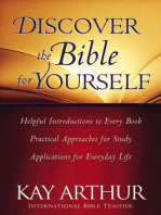 Discover the Bible for Yourself: *Helpful introductions to every book *Practical approaches for study *Applications for everyday life