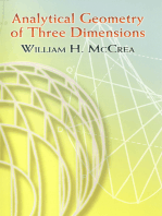 Analytical Geometry of Three Dimensions