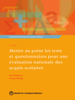 Évaluations nationales des acquis scolaires, Volume 2: Mettre au point les tests et questionnaires pour une évaluation nationale des acquis scolaires