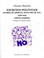 Escritos políticos: Guerra de Argelia, Mayo del 68, etc. 1958-1993