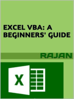 Excel VBA: A Beginners' Guide