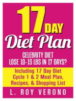 17 Day Diet Plan: Celebrity Diet- Lose 10-15 lbs in 17 Days? Including 17 Day Diet Cycle 1 & 2 Meal Plan, Recipes, & Shopping List: The 17 Day Diet Book