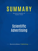 Scientific Advertising (Review and Analysis of Hopkins' Book)