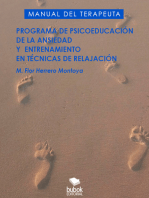 Programa de la psicoeducación de la ansiedad y entrenamiento en técnicas de relajación: Manual del Terapeuta