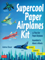 Supercool Paper Airplanes Ebook: 12 Paper Airplanes; Assembled in Under a Minute: Includes Instruction Book with Downloadable Plane Templates