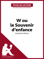 W ou le Souvenir d'enfance de Georges Perec (Fiche de lecture): Résumé complet et analyse détaillée de l'oeuvre