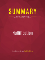 Summary: Nullification: Review and Analysis of Thomas E. Woods, Jr.'s Book