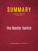 Summary: The Master Switch: Review and Analysis of Tim Wu's Book