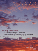 Saintly Influence: Edith Wyschogrod and the Possibilities of Philosophy of Religion