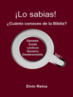 ¡Lo sabias! ¿Cuánto conoces de la Biblia? Book 1