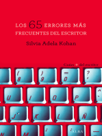 Los 65 errores más frecuentes del escritor