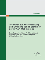 Techniken zur Kostensenkung und Erhöhung von IT-Sicherheit durch WAN-Optimierung: Grundlagen, Funktion, Problematik und Möglichkeiten der Optimierung von Weitverkehrsnetzen