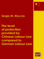 The level of protection provided by Chinese labour law compared to German labour law