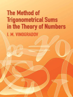 The Method of Trigonometrical Sums in the Theory of Numbers