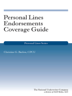 Personal Lines Endorsements Coverage Guide