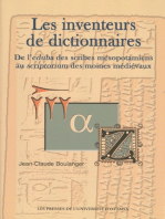 Les Inventeurs de dictionnaires: De l'eduba des scribes mésopotamiens au scriptorium des moines médiévaux