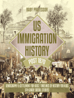 US Immigration History Post 1870 - Demography & Settlement for Kids | Timelines of History for Kids | 6th Grade Social Studies