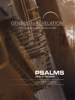 Genesis to Revelation: Psalms Leader Guide: A Comprehensive Verse-by-Verse Exploration of the Bible