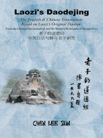 Laozi's Daodejing--From Philosophical and Hermeneutical Perspectives: The English and Chinese Translations Based on Laozi’S Original Daoism