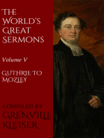 The World's Great Sermons: Volume V—Guthrie to Mozley