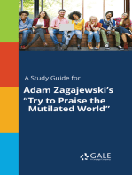 A Study Guide for Adam Zagajewski's "Try to Praise the Mutilated World"