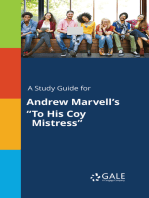 A Study Guide for Andrew Marvell's "To His Coy Mistress"