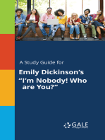 A Study Guide for Emily Dickinson's "I'm Nobody! Who are You?"