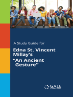 A Study Guide for Edna St. Vincent Millay's "An Ancient Gesture"