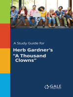 A Study Guide for Herb Gardner's "A Thousand Clowns"