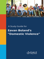 A Study Guide for Eavan Boland's "Domestic Violence"