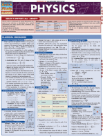 Physics: Laminated QuickStudy Reference Guide