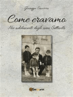 Come eravamo. Noi, adolescenti negli anni 70