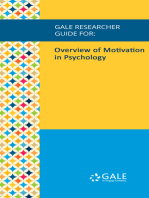 Gale Researcher Guide for: Overview of Motivation in Psychology