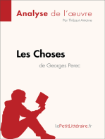 Les Choses de Georges Perec (Analyse de l'oeuvre): Analyse complète et résumé détaillé de l'oeuvre